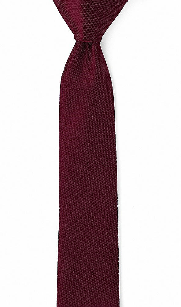 Front View - Cabernet Yarn-Dyed Modern Tie by After Six