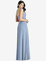 Rear View Thumbnail - Cloudy Tie-Shoulder Chiffon Maxi Dress with Front Slit