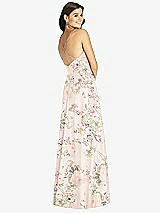 Rear View Thumbnail - Blush Garden Criss Cross Back A-Line Maxi Dress