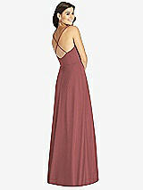 Rear View Thumbnail - English Rose Criss Cross Back A-Line Maxi Dress