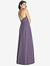 Rear View Thumbnail - Lavender Criss Cross Back A-Line Maxi Dress