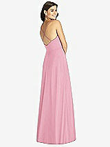 Rear View Thumbnail - Peony Pink Criss Cross Back A-Line Maxi Dress