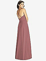Rear View Thumbnail - Rosewood Criss Cross Back A-Line Maxi Dress