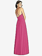Rear View Thumbnail - Tea Rose Criss Cross Back A-Line Maxi Dress