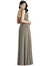 Rear View Thumbnail - Mocha Gold Dessy Shimmer Bridesmaid Dress 3042LS