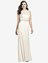 Front View Thumbnail - Ivory Sleeveless Blouson Bodice Trumpet Gown