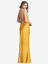 Rear View Thumbnail - NYC Yellow Cowl-Neck Convertible Maxi Slip Dress - Reese