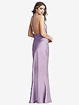 Rear View Thumbnail - Pale Purple Cowl-Neck Convertible Maxi Slip Dress - Reese