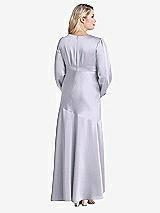 Alt View 2 Thumbnail - Silver Dove Puff Sleeve Asymmetrical Drop Waist High-Low Slip Dress - Teagan