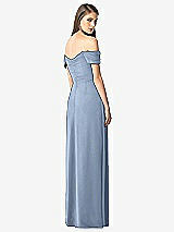 Rear View Thumbnail - Cloudy Off-the-Shoulder Ruched Chiffon Maxi Dress - Alessia