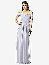 Front View Thumbnail - Silver Dove Off-the-Shoulder Ruched Chiffon Maxi Dress - Alessia
