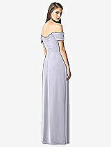 Rear View Thumbnail - Silver Dove Off-the-Shoulder Ruched Chiffon Maxi Dress - Alessia