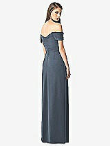 Rear View Thumbnail - Silverstone Off-the-Shoulder Ruched Chiffon Maxi Dress - Alessia