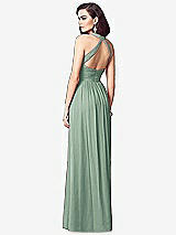 Rear View Thumbnail - Seagrass Ruched Halter Open-Back Maxi Dress - Jada