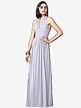 Front View Thumbnail - Silver Dove Ruched Halter Open-Back Maxi Dress - Jada