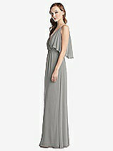 Alt View 2 Thumbnail - Chelsea Gray Convertible Cold-Shoulder Draped Wrap Maxi Dress