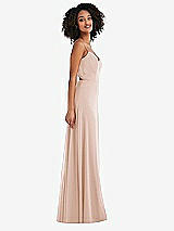 Side View Thumbnail - Cameo Tie-Back Cutout Maxi Dress with Front Slit