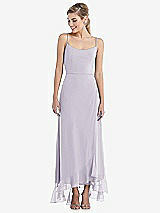 Front View Thumbnail - Moondance Scoop Neck Ruffle-Trimmed High Low Maxi Dress