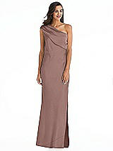 Alt View 1 Thumbnail - Sienna Draped One-Shoulder Convertible Maxi Slip Dress