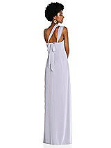 Alt View 2 Thumbnail - Silver Dove Draped Chiffon Grecian Column Gown with Convertible Straps