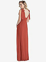 Alt View 2 Thumbnail - Amber Sunset Empire Waist Shirred Skirt Convertible Sash Tie Maxi Dress