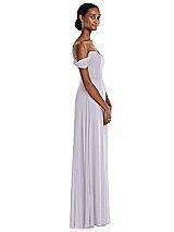 Side View Thumbnail - Moondance Off-the-Shoulder Basque Neck Maxi Dress with Flounce Sleeves