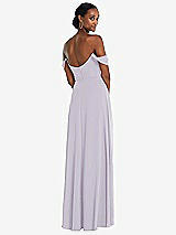 Rear View Thumbnail - Moondance Off-the-Shoulder Basque Neck Maxi Dress with Flounce Sleeves