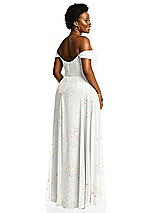Alt View 3 Thumbnail - Spring Fling Off-the-Shoulder Basque Neck Maxi Dress with Flounce Sleeves