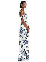 Side View Thumbnail - Indigo Rose Off-the-Shoulder Basque Neck Maxi Dress with Flounce Sleeves