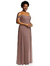 Alt View 2 Thumbnail - Sienna Off-the-Shoulder Basque Neck Maxi Dress with Flounce Sleeves