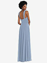 Rear View Thumbnail - Cloudy Contoured Wide Strap Sweetheart Maxi Dress