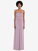 Alt View 1 Thumbnail - Suede Rose Convertible Tie-Shoulder Empire Waist Maxi Dress