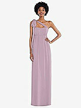 Alt View 2 Thumbnail - Suede Rose Convertible Tie-Shoulder Empire Waist Maxi Dress