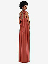 Alt View 3 Thumbnail - Amber Sunset Convertible Tie-Shoulder Empire Waist Maxi Dress