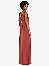 Rear View Thumbnail - Amber Sunset Convertible Tie-Shoulder Empire Waist Maxi Dress