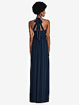 Alt View 5 Thumbnail - Midnight Navy Convertible Tie-Shoulder Empire Waist Maxi Dress