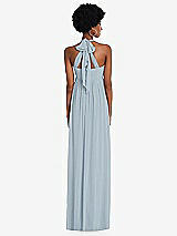 Alt View 5 Thumbnail - Mist Convertible Tie-Shoulder Empire Waist Maxi Dress