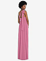 Alt View 3 Thumbnail - Orchid Pink Convertible Tie-Shoulder Empire Waist Maxi Dress