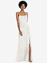 Front View Thumbnail - Spring Fling Scoop Neck Convertible Tie-Strap Maxi Dress with Front Slit