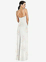 Rear View Thumbnail - Spring Fling Adjustable Strap Wrap Bodice Maxi Dress with Front Slit 