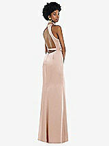 Front View Thumbnail - Cameo High Neck Backless Maxi Dress with Slim Belt