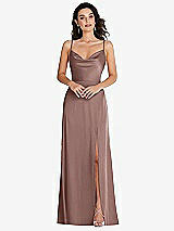 Front View Thumbnail - Sienna Cowl-Neck A-Line Maxi Dress with Adjustable Straps