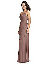 Side View Thumbnail - Sienna Cowl-Neck A-Line Maxi Dress with Adjustable Straps