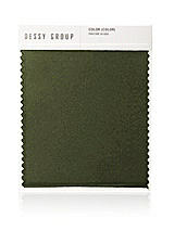 Front View Thumbnail - Olive Green Whisper Satin Swatch