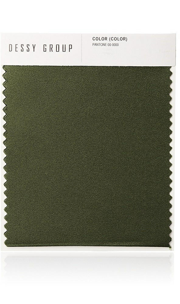 Front View - Olive Green Whisper Satin Swatch