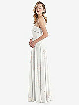 Side View Thumbnail - Spring Fling Cuffed Strapless Maxi Dress with Front Slit