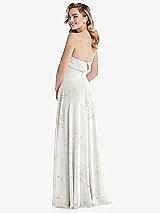 Rear View Thumbnail - Spring Fling Cuffed Strapless Maxi Dress with Front Slit