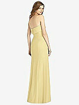 Rear View Thumbnail - Pale Yellow Bella Bridesmaids Dress BB139