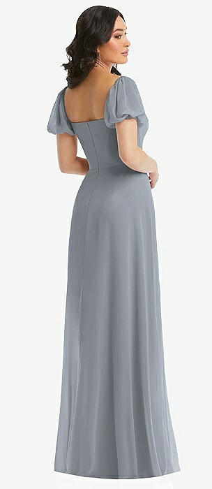 dusty gray bridesmaid dresses