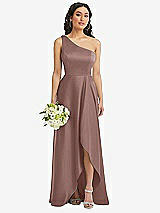 Alt View 1 Thumbnail - Sienna One-Shoulder High Low Maxi Dress with Pockets